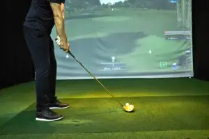 golf simulator mat