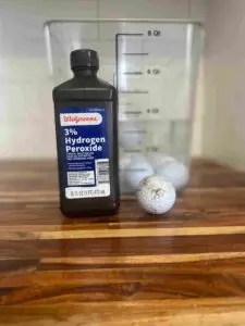 Clean Golf Balls With Hydrogen Peroxide