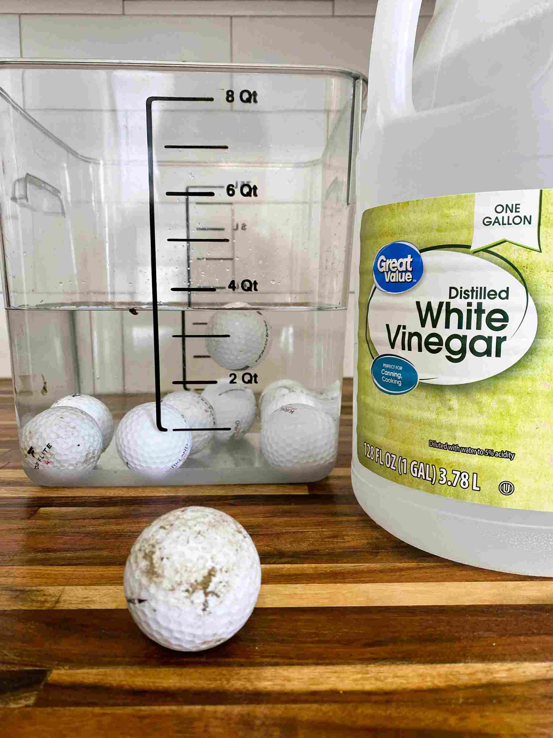 Clean Golf Balls With Vinegar