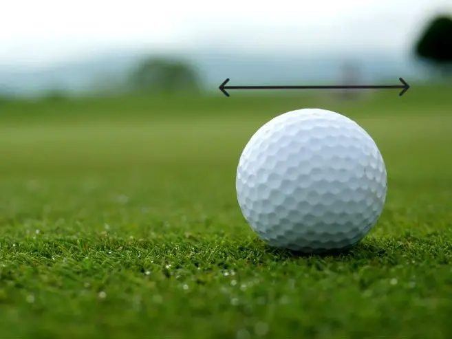 Golf Ball Up Close Diameter